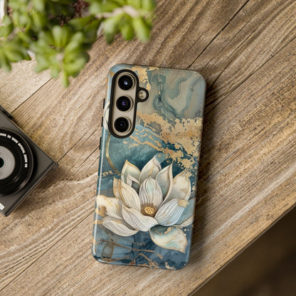 Zen Lotus Gold Floral Phone Case