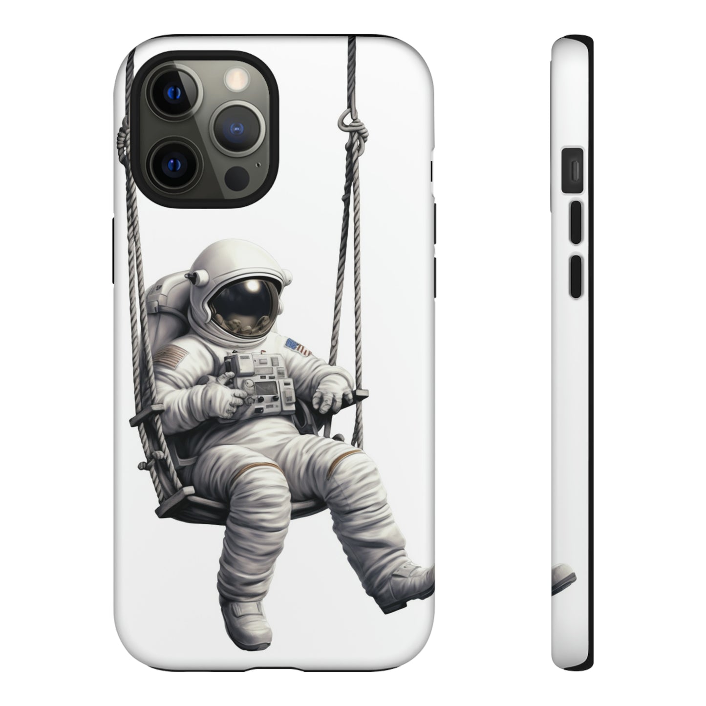 Astronaut on a Swing Phone Case