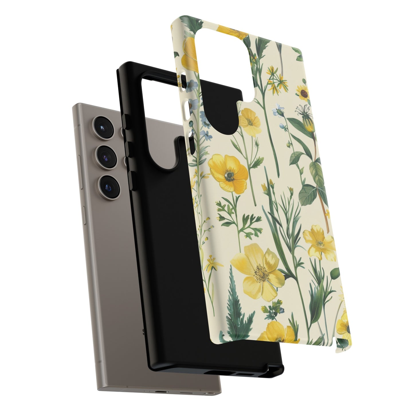 Floral Sage Yellow Wildflower Phone Case