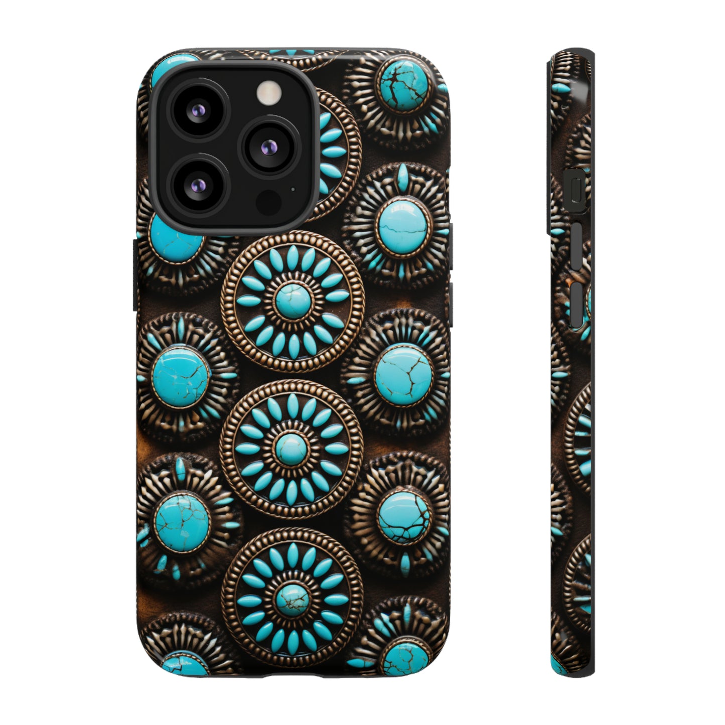 Vintage Navajo Native American Turquoise Concho Phone Case