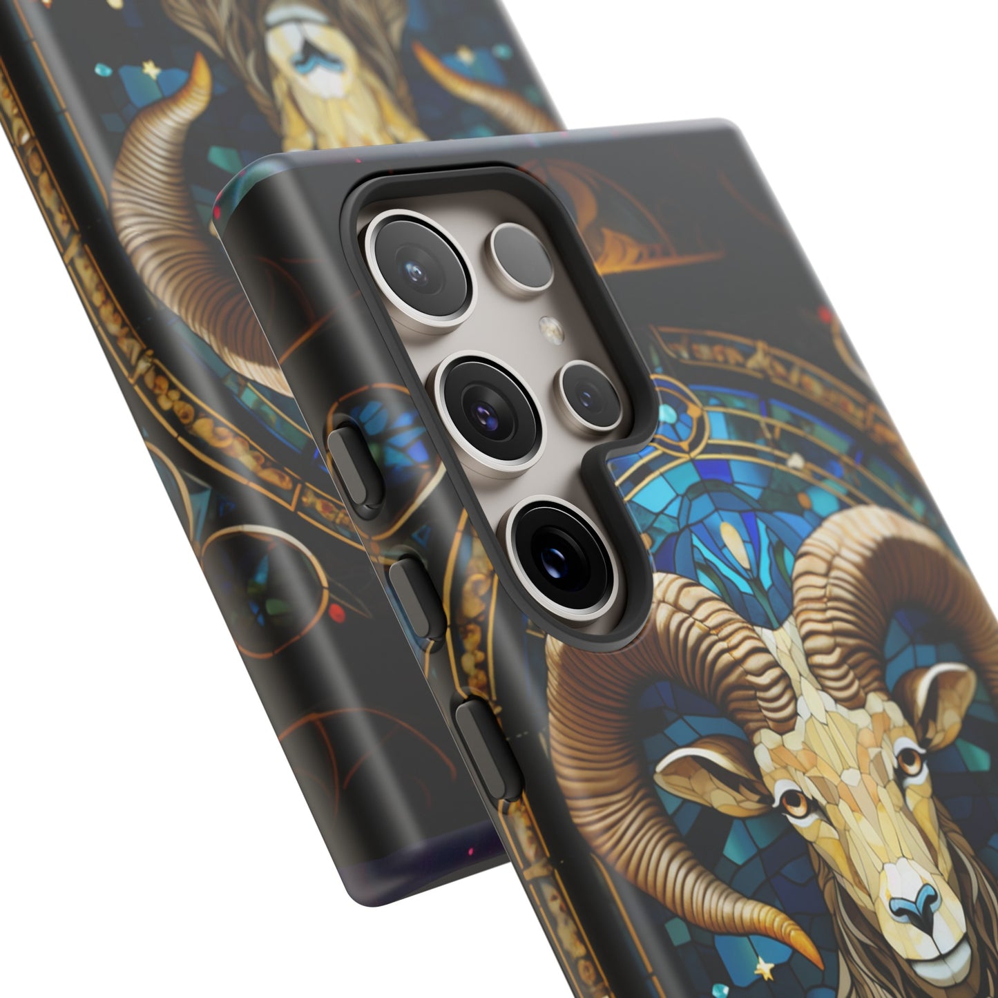 Aries Astrology Stained Glass Design Phone Case