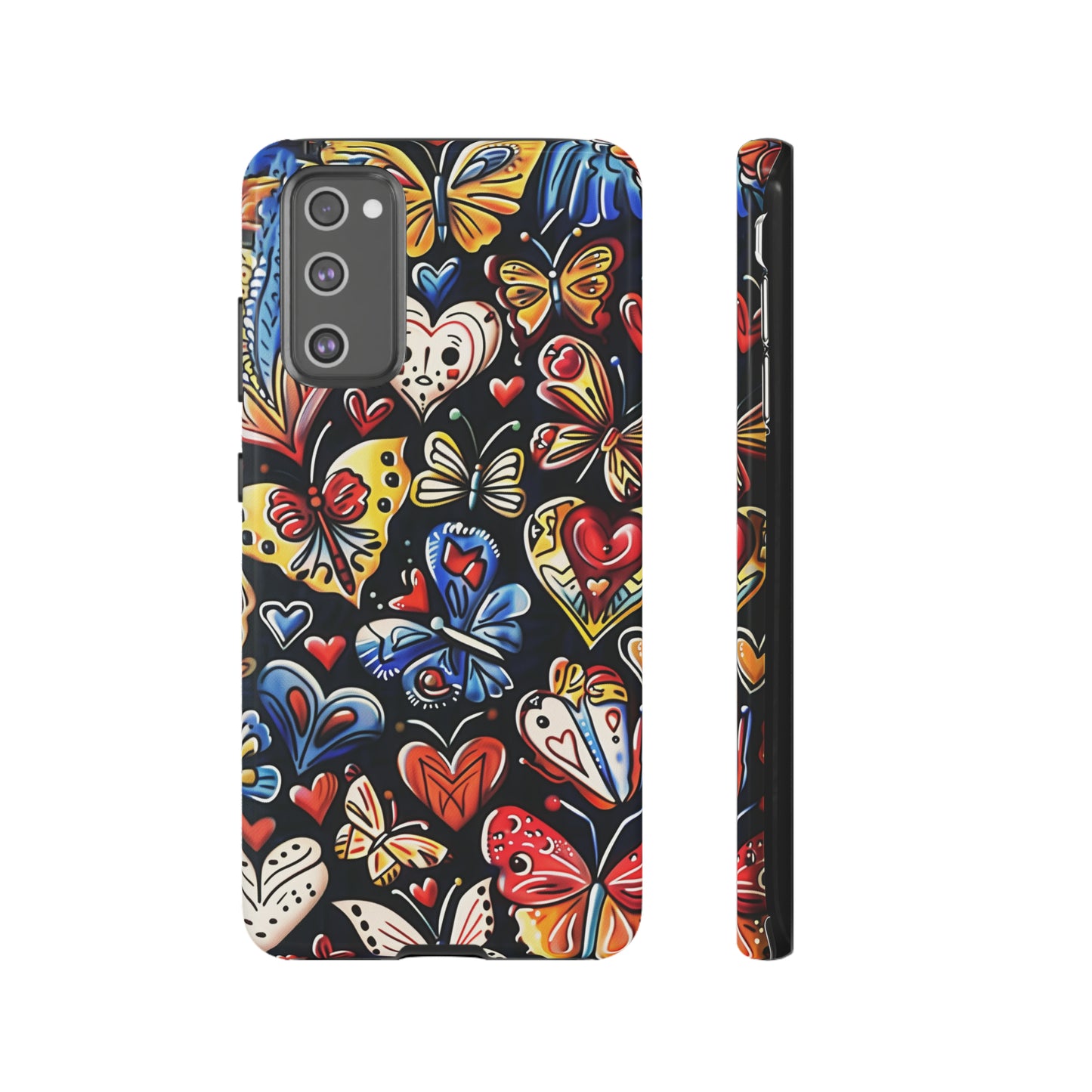 Butterfly Magic Hearts Phone Case