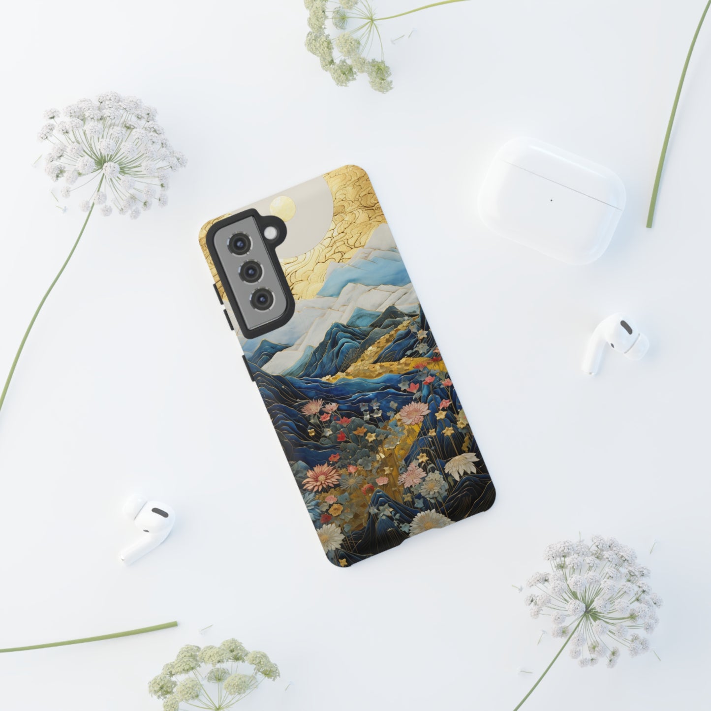 Chiyogami Floral Tough iPhone Case Japanese Boho