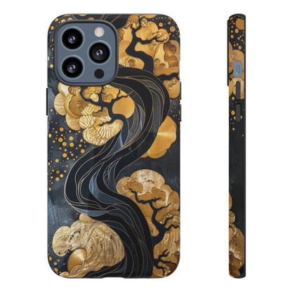 Gold and Silver Tree of Life Design Phone Case