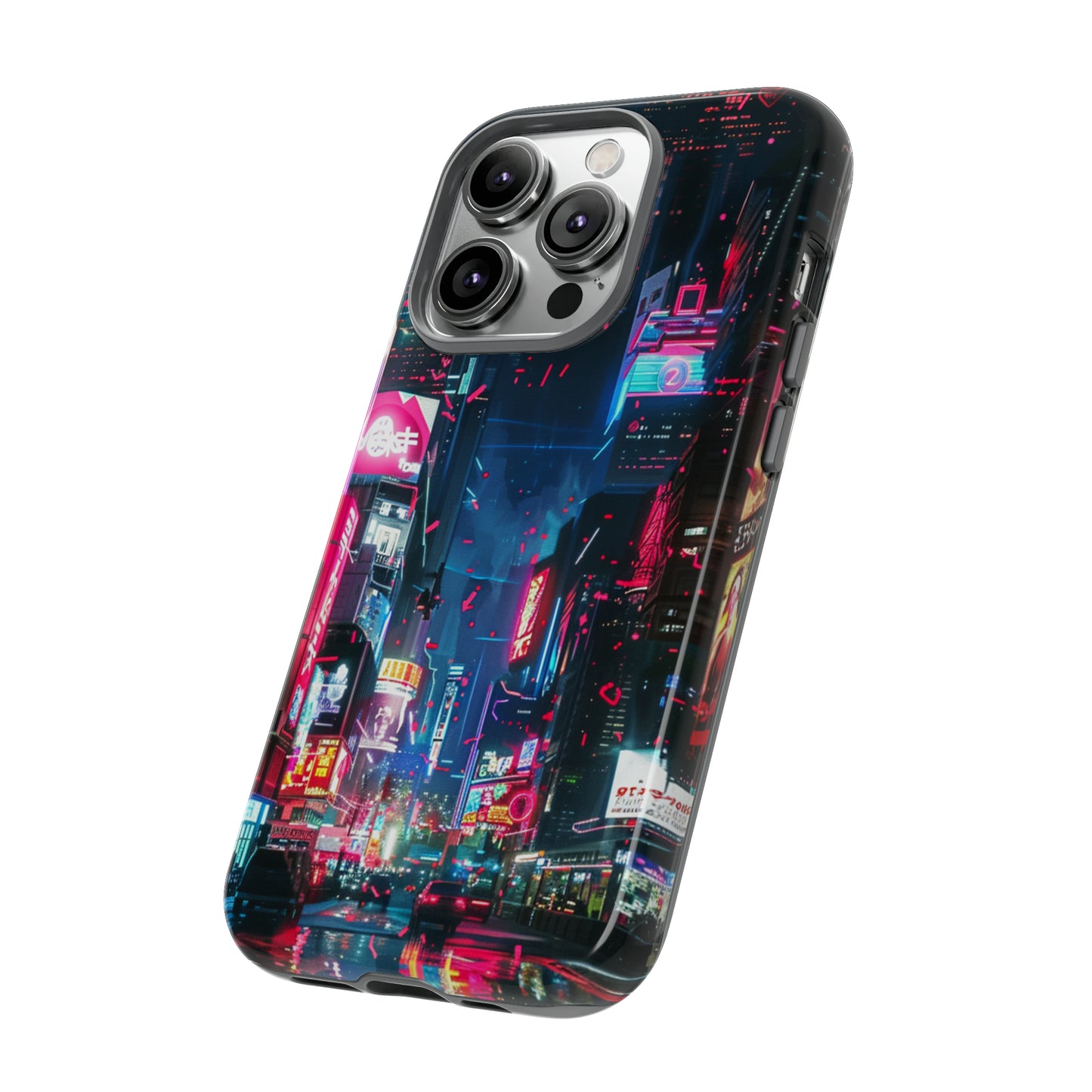 Cyberpunk Tokyo Cityscape Phone Case