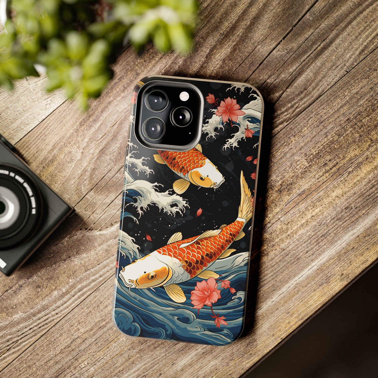 Graceful Flow: Koi Fish Inspired | Japanese Art Masterpiece iPhone Case