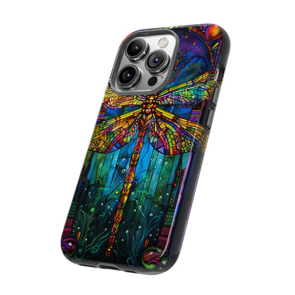 Art Deco Stained Glass Dragonfly Phone Cover