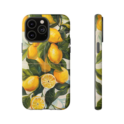 Mediterranean Lemon Italian Tile iPhone 14 Case