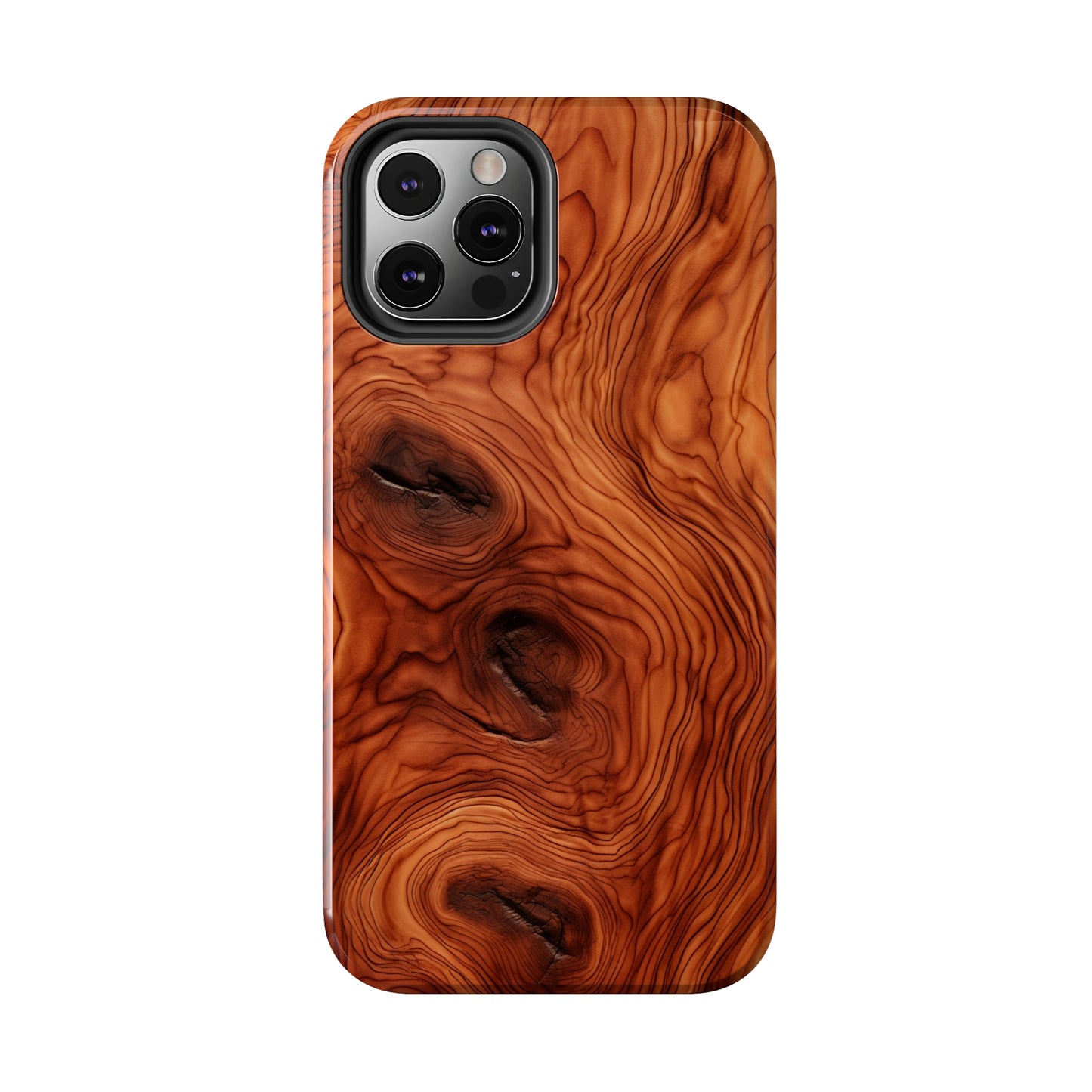 Elegant Timber: Faux Oak Wood Pattern | Dazzling Nature-Inspired iPhone Case