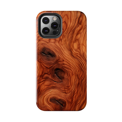 Elegant Timber: Faux Oak Wood Pattern | Dazzling Nature-Inspired iPhone Case