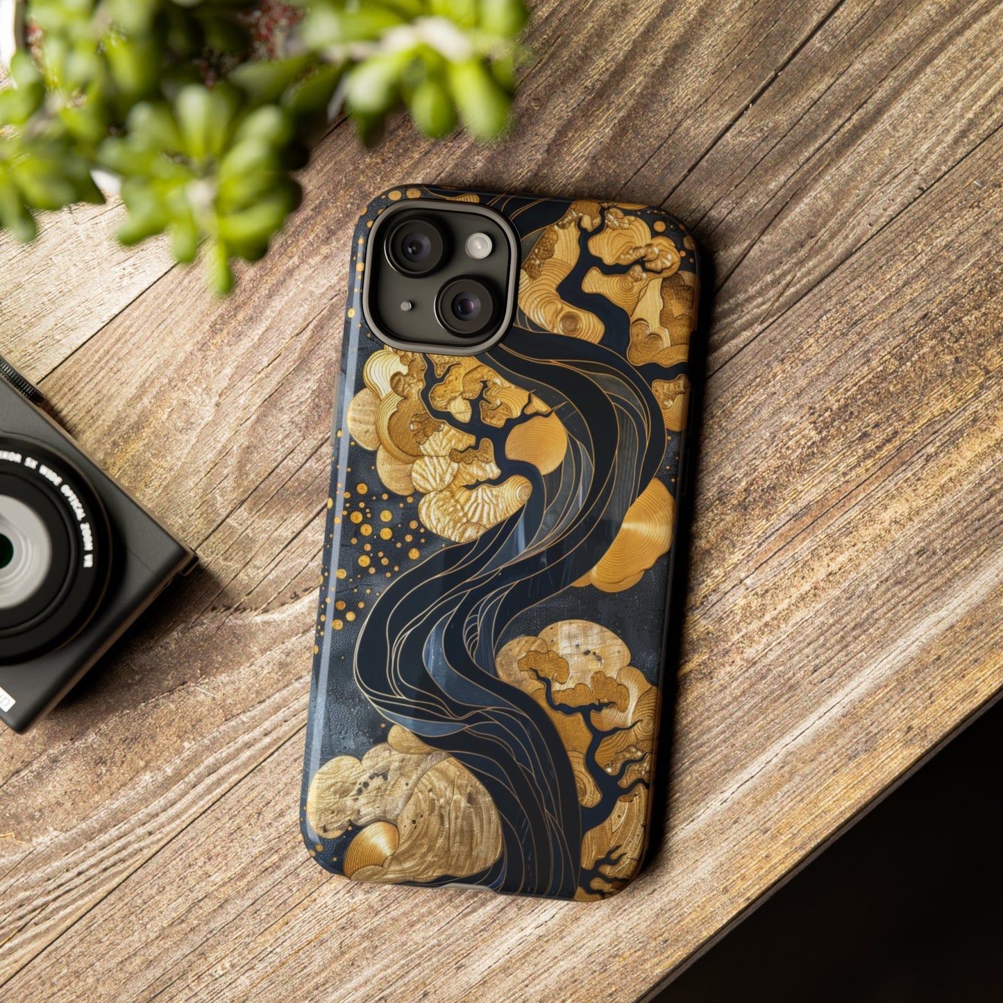 Gold and Silver Tree of Life Design Phone Case