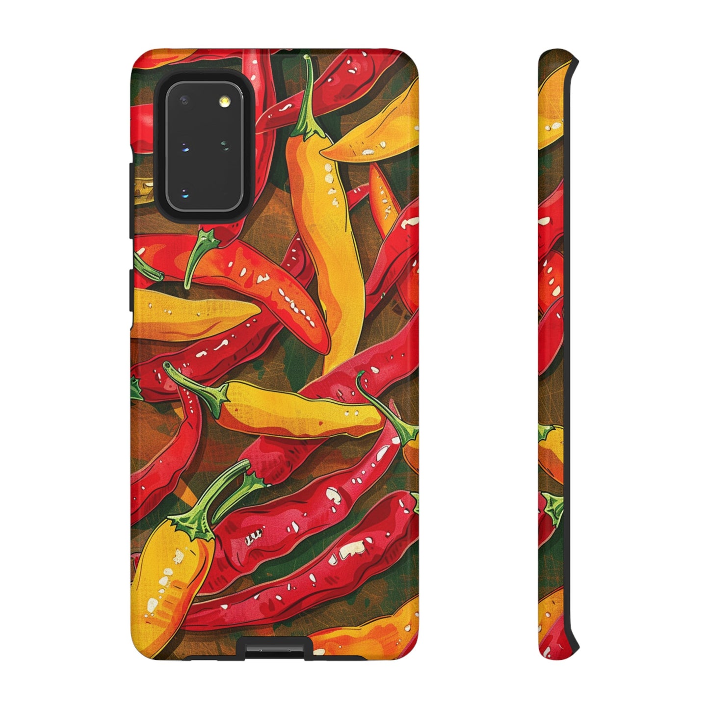 Yellow and Red Chili Peppers Phone Case