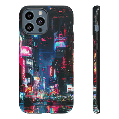 Cyberpunk Tokyo Cityscape Phone Case