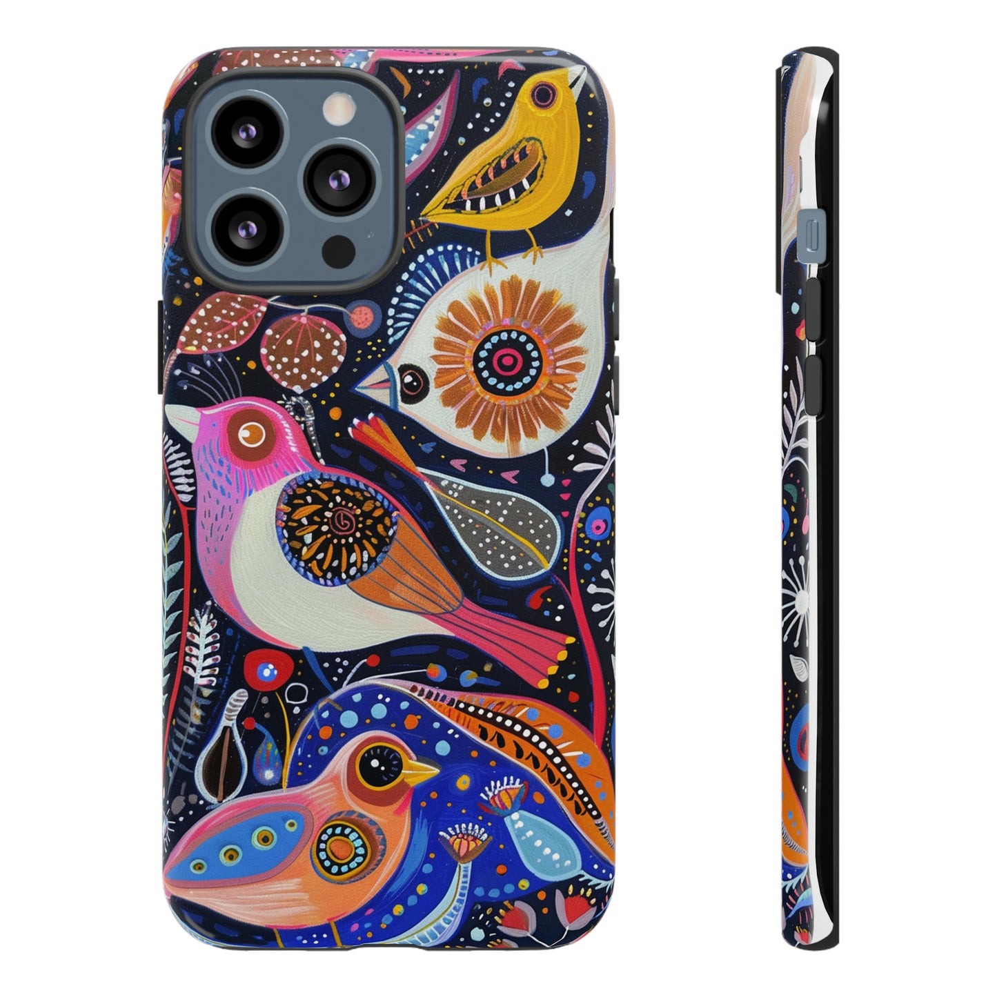 Mexican Style Bird Painting Phone Case