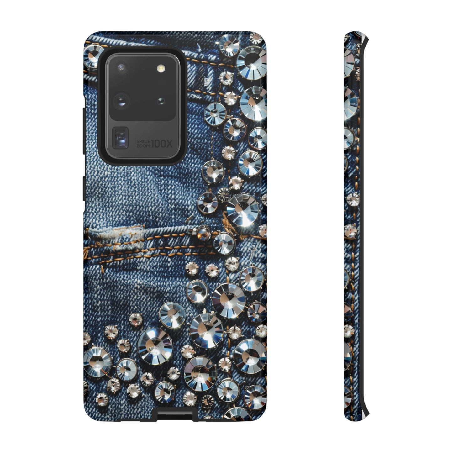 Blue Jean Queen Rhinestone Bling Phone Case