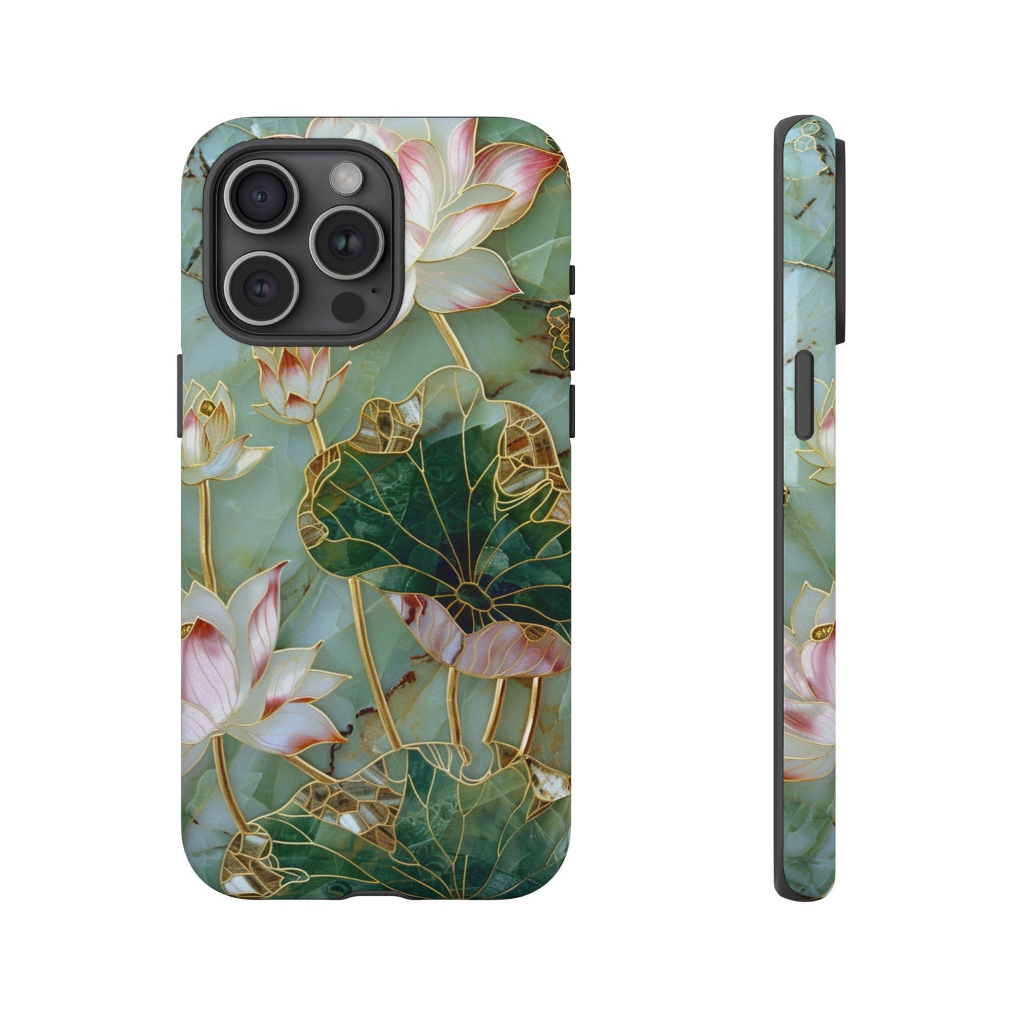 Elegant Floral Phone Case - Tough Cases with Lotus Design