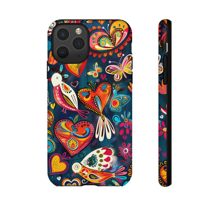 Bright Colorful Mexican Style Mural Painting Phone Case