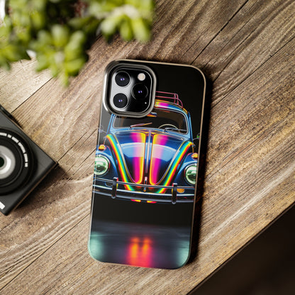 iPhone Case | Colorful Journeys: Psychedelic VW Bug iPhone Tough Case