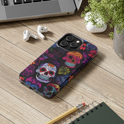 Sugar Skull iPhone Case | Day of the Dead Inspired Design for Halloween