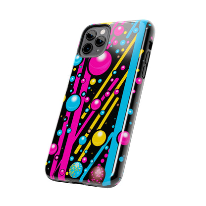 Retro Geometric Psychedelic iPhone Case | A Nostalgic Trip to Colorful Dimensions