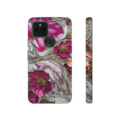 Stained Glass Magenta Floral Paisley Explosion Phone Case