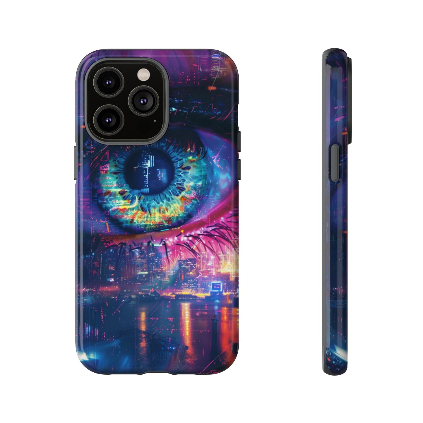 Eye of the Beholder Cyberpunk Art Phone Case