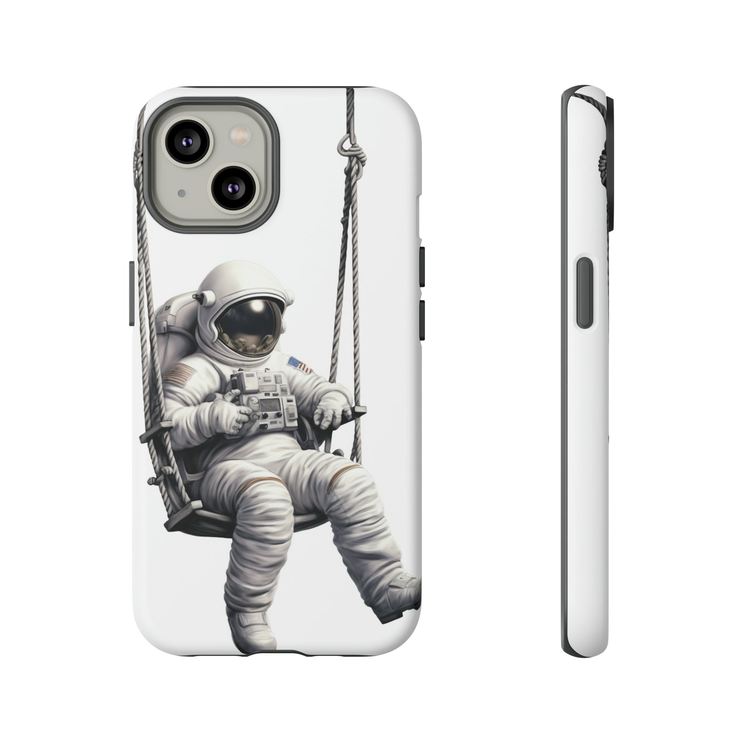 Astronaut on a Swing Phone Case