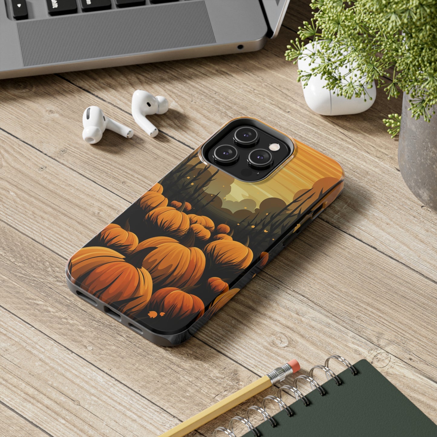 Halloween Fall Pumpkins iPhone Case | Embrace the Spooky Autumn Vibes