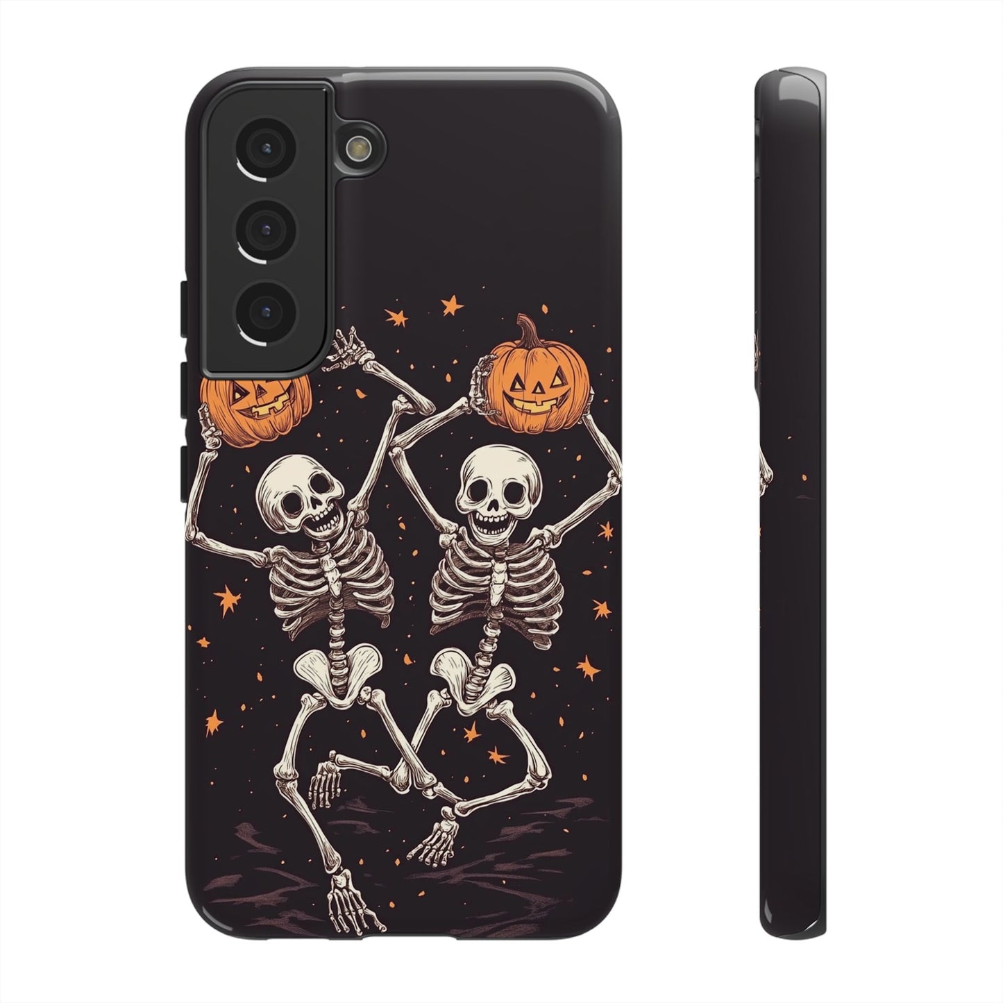 Dancing Skeletons with Jack-o'-Lanterns Phone Cover