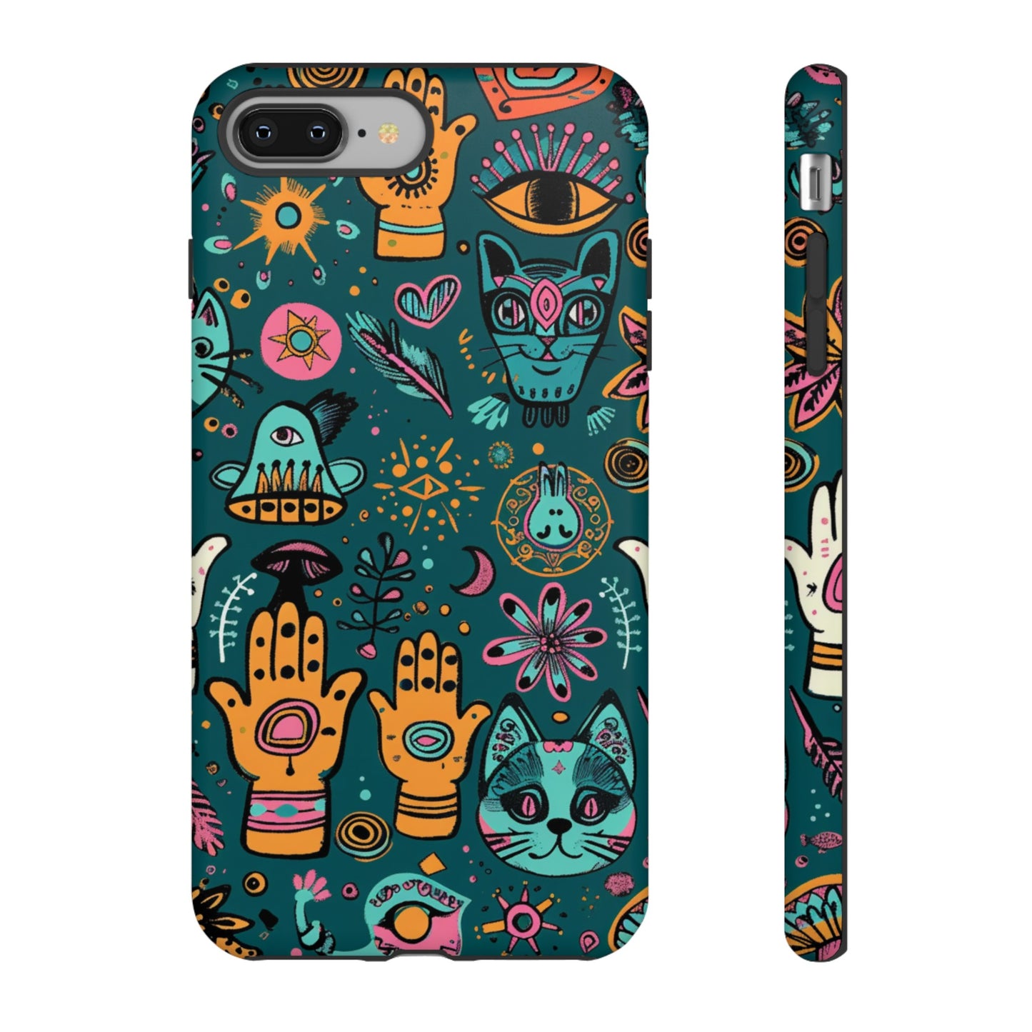 Kabbalistic Kitty Talisman Collage Phone Case