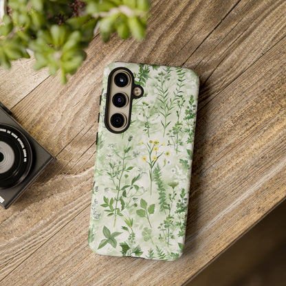 Floral Sage Green Wildflower Phone Case