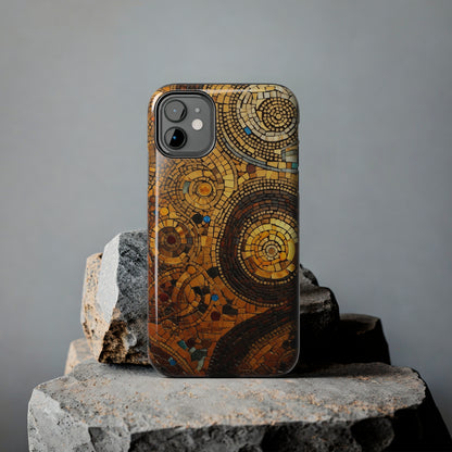 Golden Spiral Tile iPhone Case | Add Glamour and Elegance to Your Device