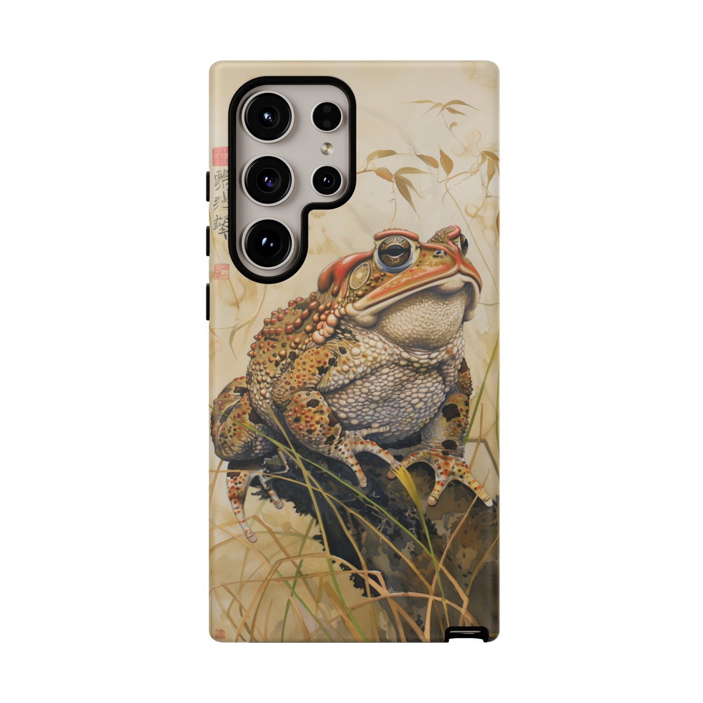 Toad on a Branch Japanese Style Art Painting Phone Case