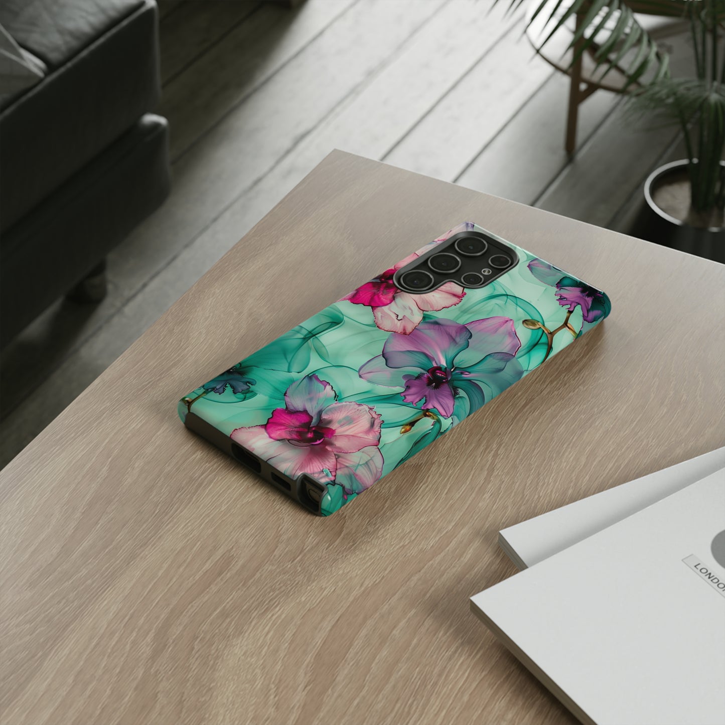 Watercolor Floral Orchids Phone Case