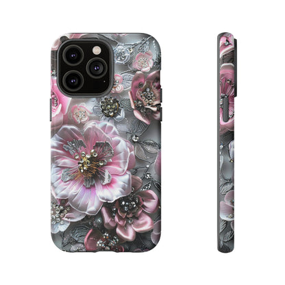 Coquette Aesthetic Floral Art iPhone 15 Case