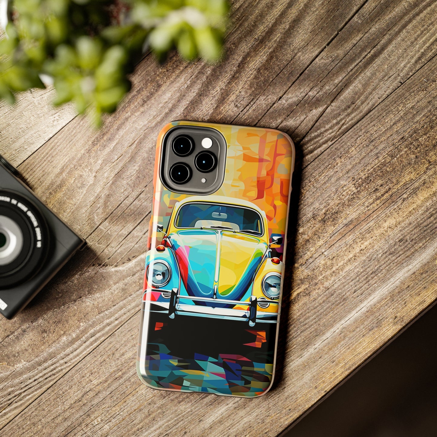 VW Bug Phone Case Retro iPhone Tough Case – Volkswagen beetle iPhone case