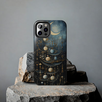 Esoteric Art Nouveau Moon Phases iPhone Case | Embrace the Mystical Beauty of Lunar Transitions