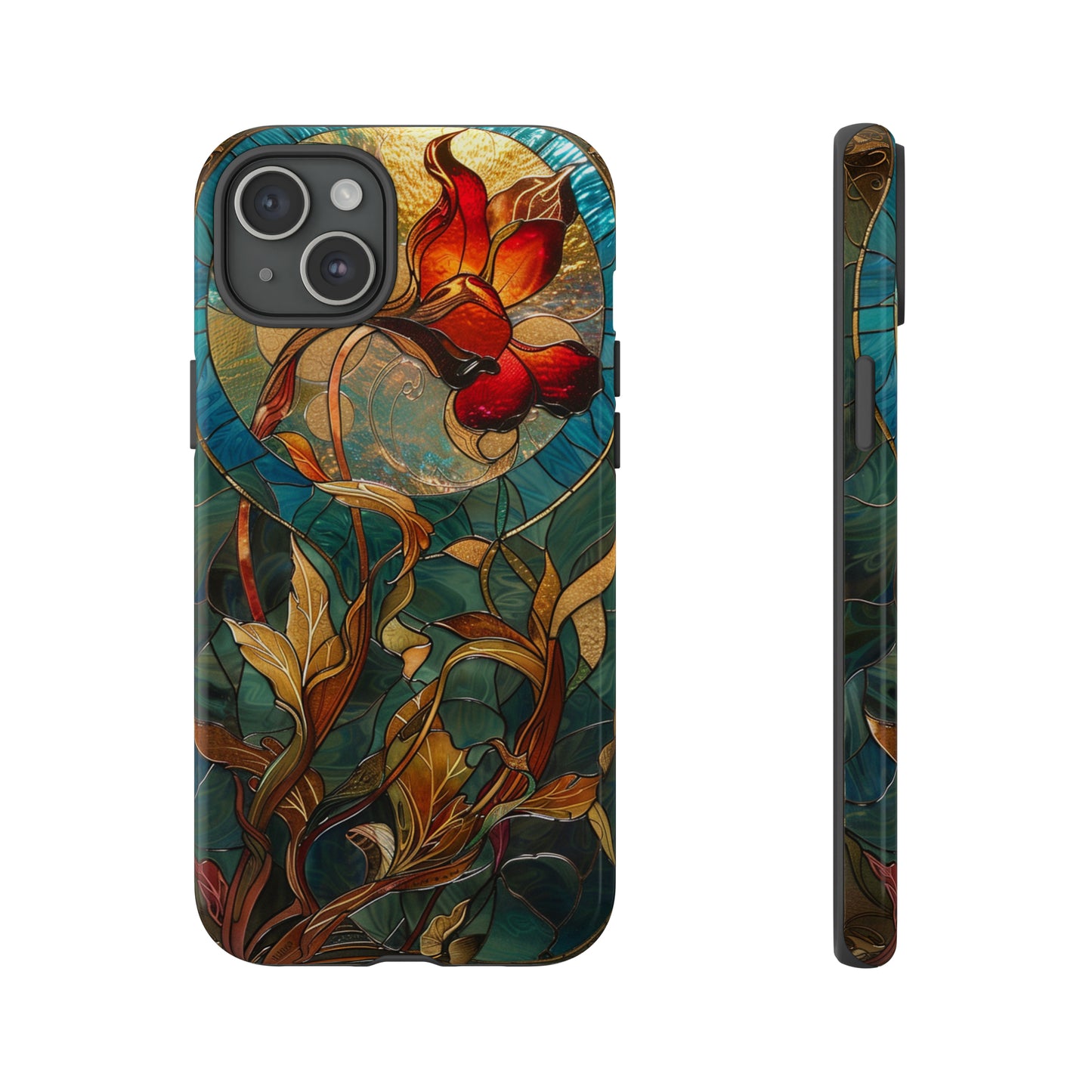 Art Nouveau Floral Full Moon Phone Case