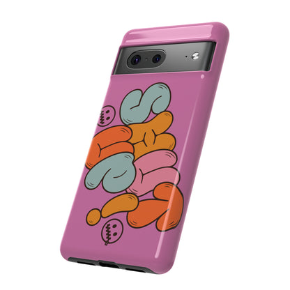 Shut Up Phone Case | Warm Retro Psychedelic Colors | For iPhone, Pixel, Samsung