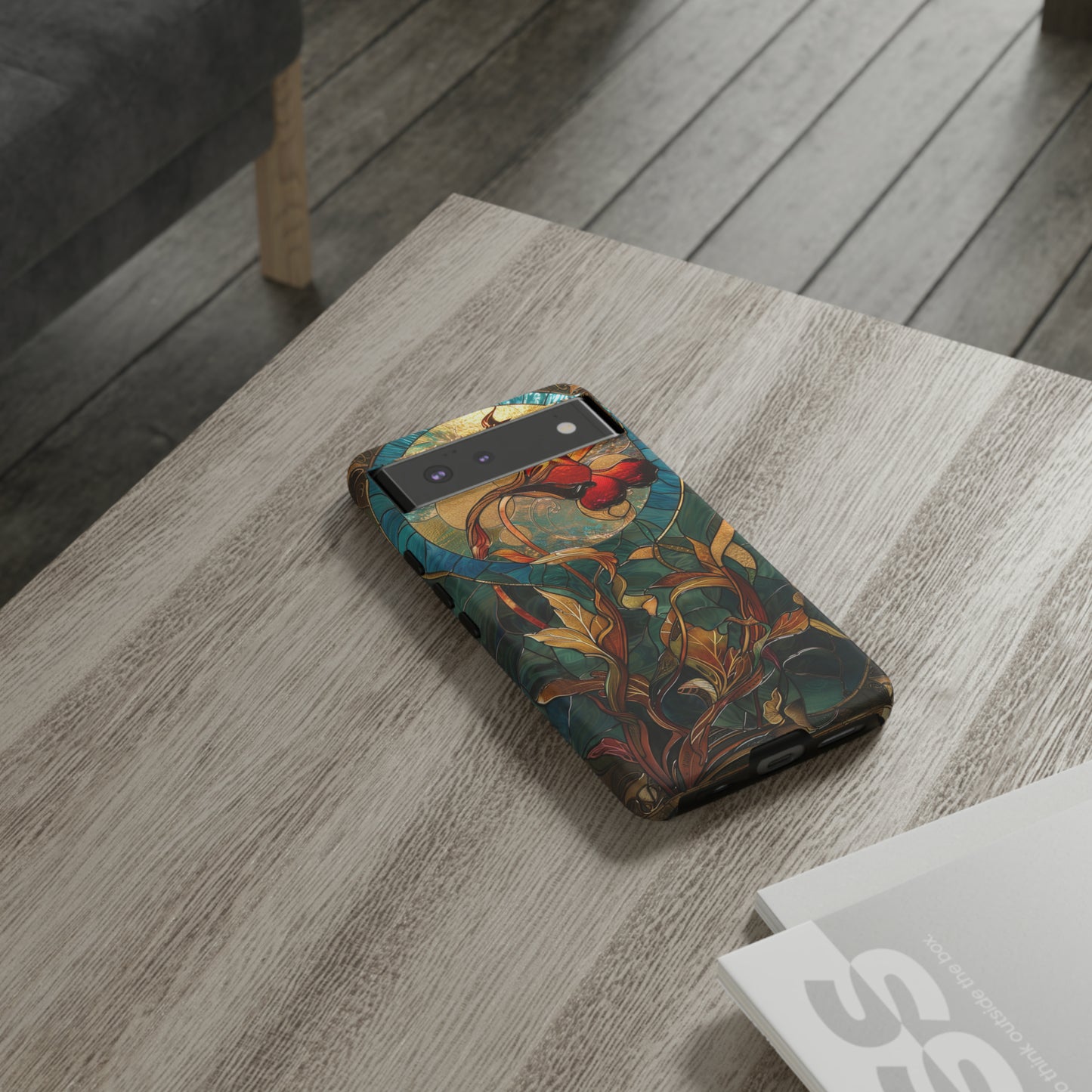 Art Nouveau Floral Full Moon Phone Case