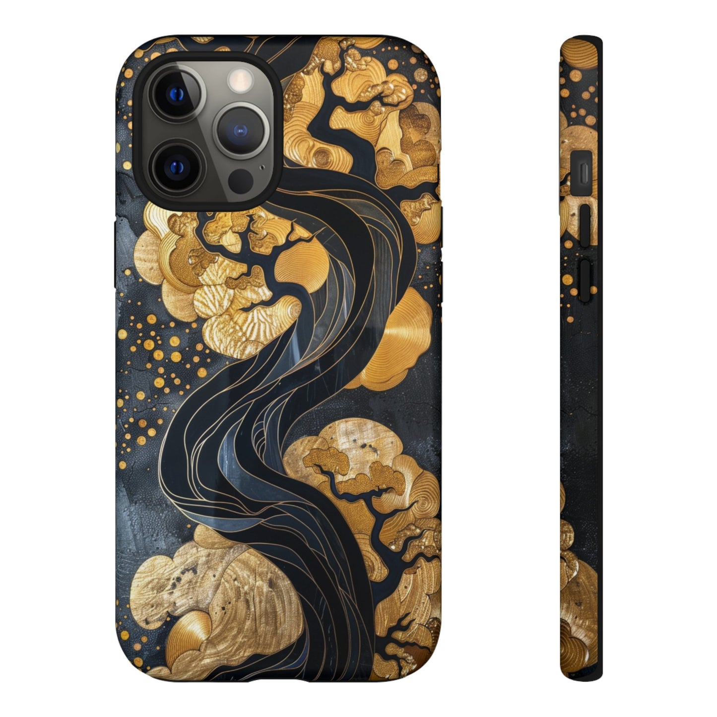 Gold and Silver Tree of Life Design Phone Case