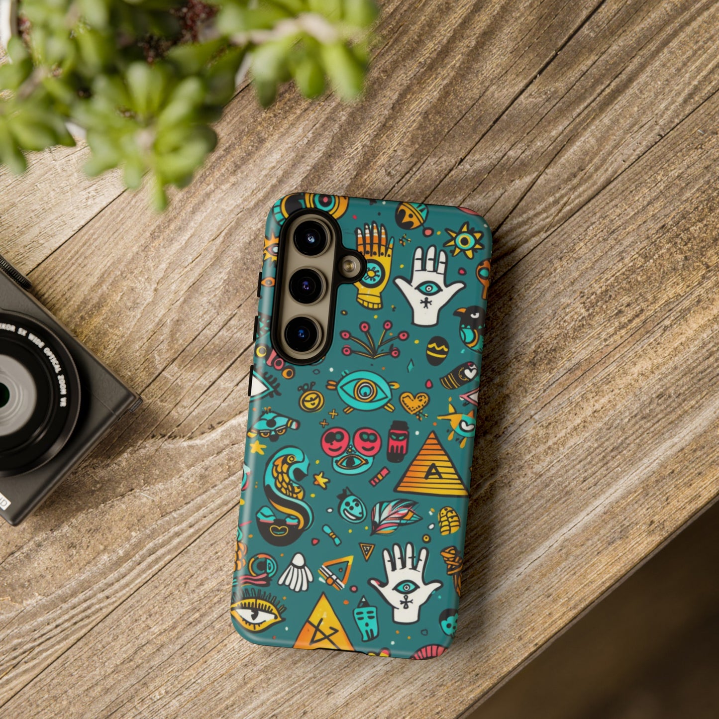 UFOs and Ancient Egypt Talisman Collage Phone Case