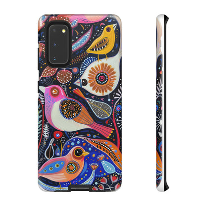 Mexican Style Bird Painting Phone Case