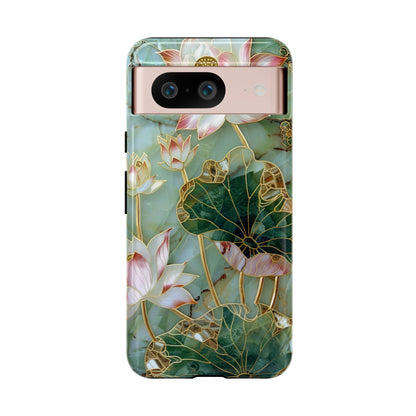 Elegant Floral Phone Case - Tough Cases with Lotus Design