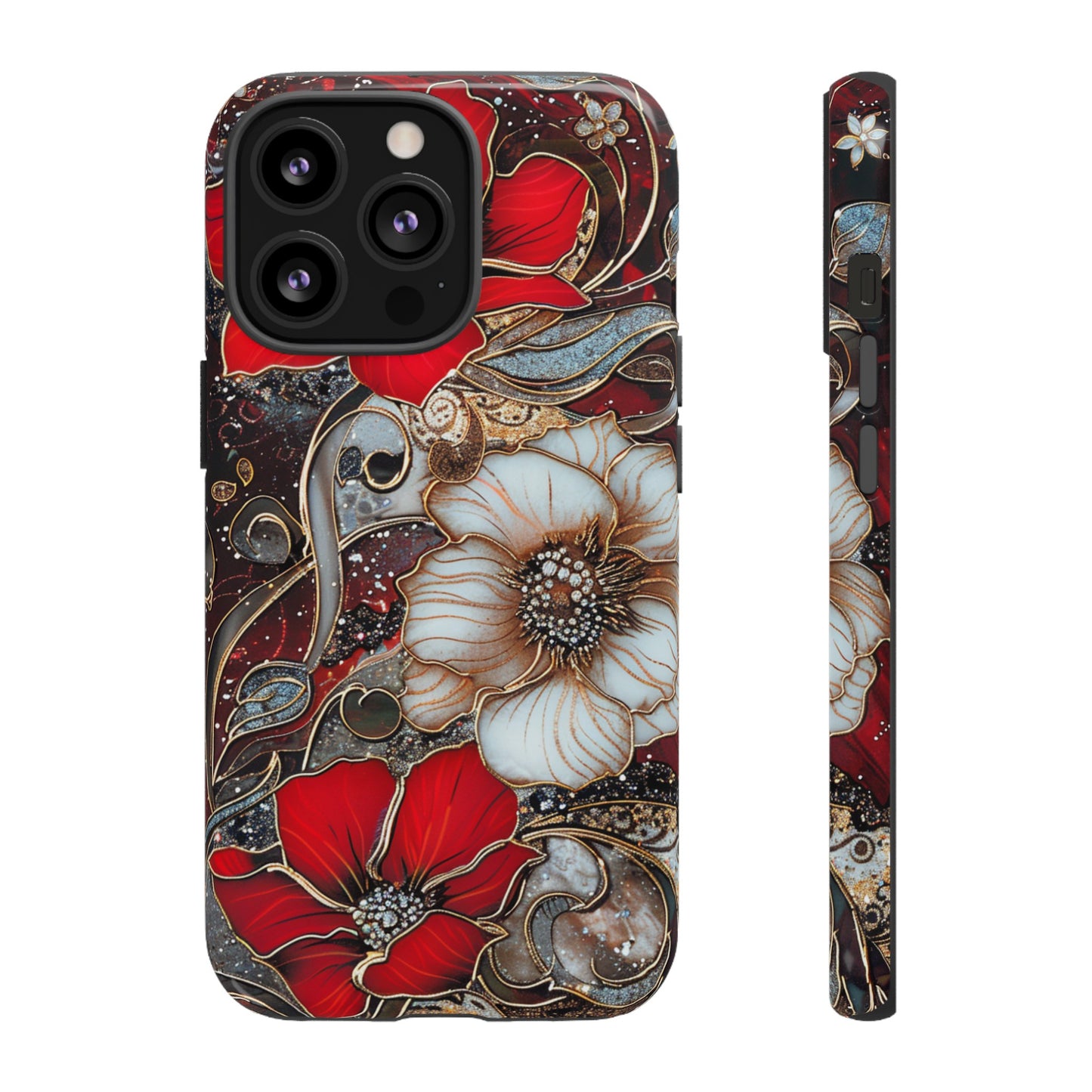 Stained Glass Floral Paisley Explosion Phone Case