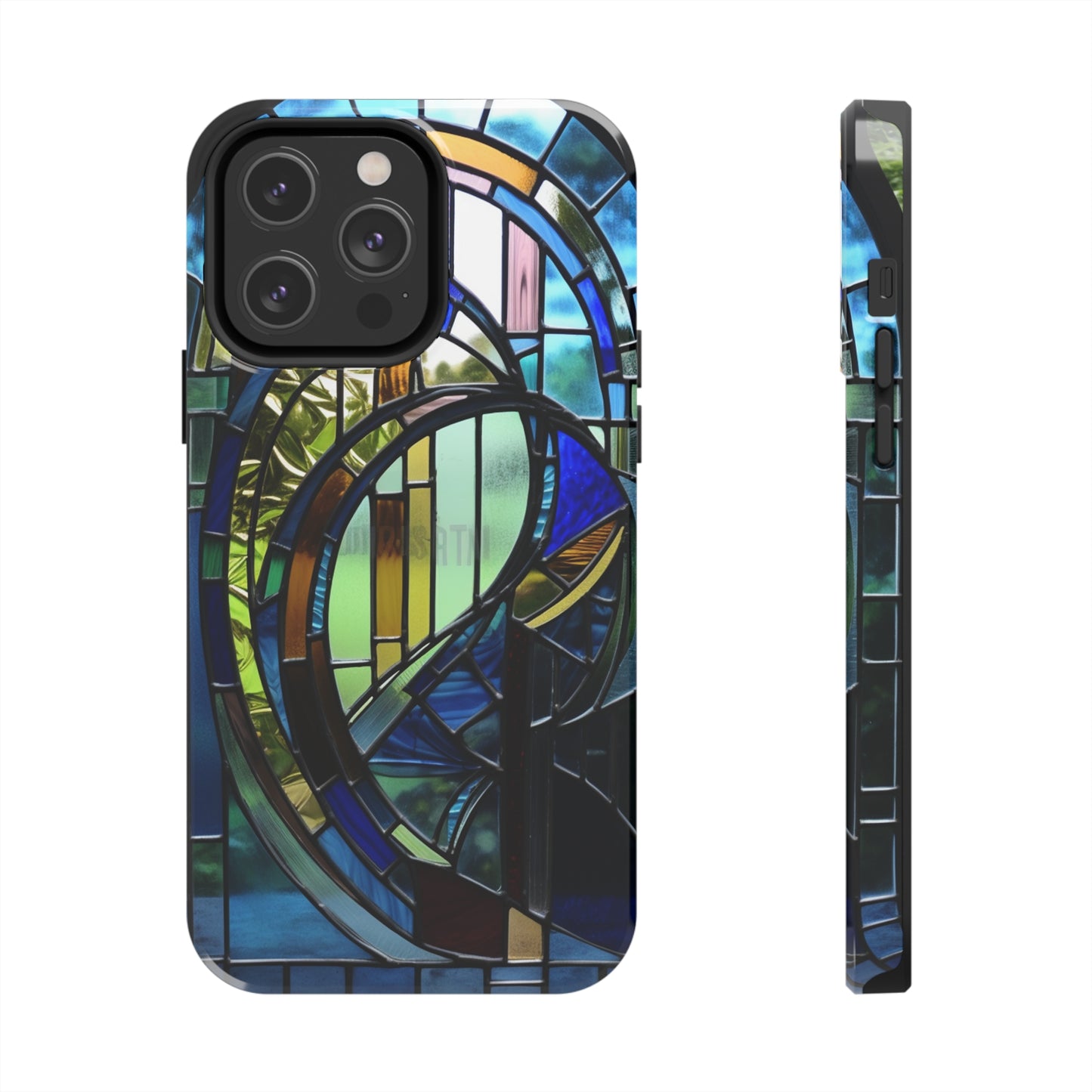 Stained Glass Floral: Art Deco Delight | Boho Chic Tough Case for iPhone & Samsung Galaxy Models