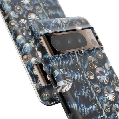 Blue Jean Queen Rhinestone Bling Phone Case