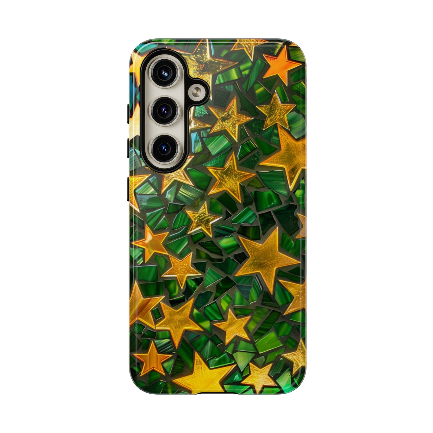 Green Celestial Stained Glass Mosaic Phone Case