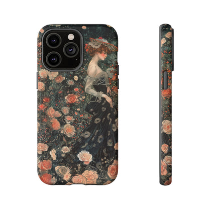 Art Nouveau French Floral Beauty Painting Phone Case