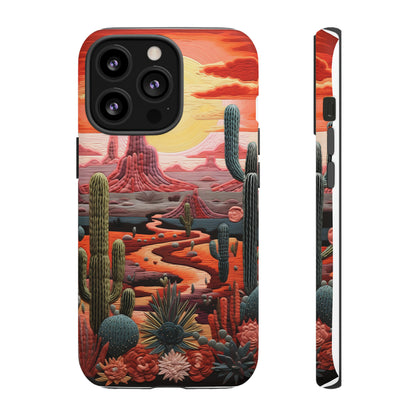 Cactus Desert Sunset Phone Case